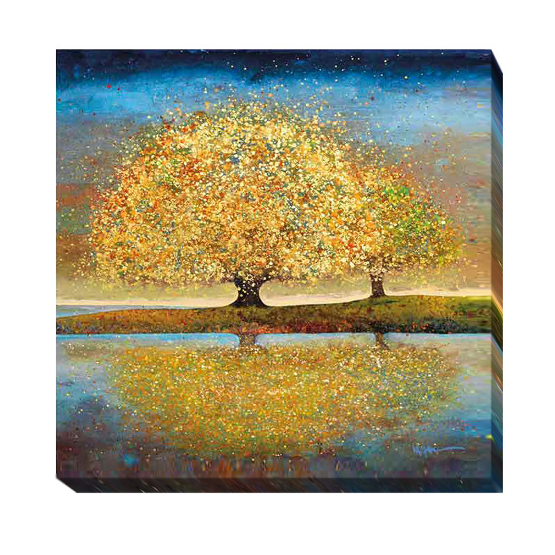 Artistic Home Gallery Season Of Reflection By Melissa Graves Brown Painting Print On Wrapped Canvas Wayfair