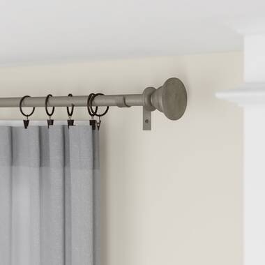 Leesha Curtain Rod 1" OD #10-26 choose from 3 colors and 5 sizes 