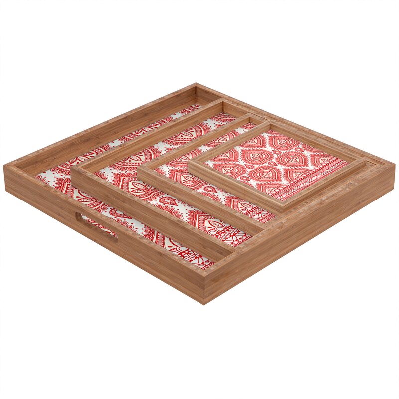 large decorative serving trays