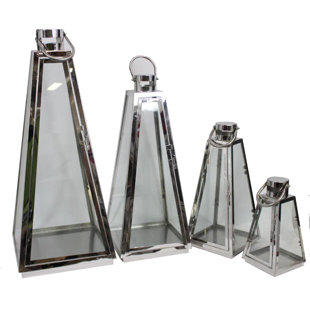 Best 4 Piece Metal Lantern Set By Latitude Run Outdoor Lighting 4 Piece Metal Lantern Set By Latitude Run Outdoor Lighting