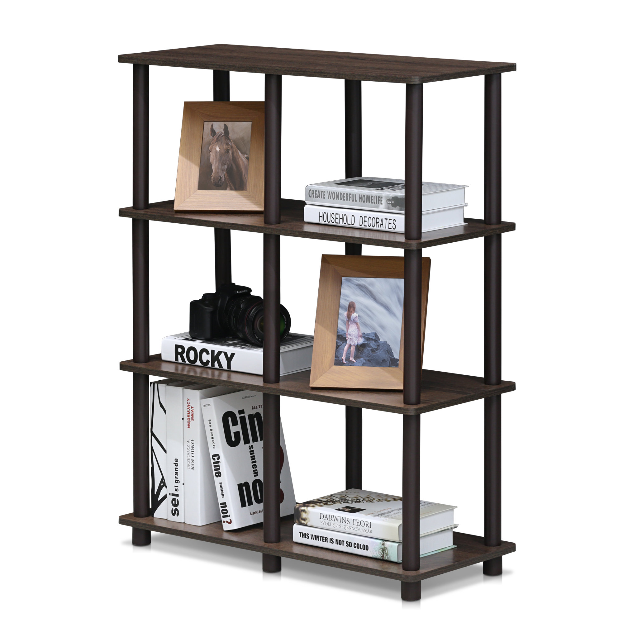 Hanne 7.7" H x 7.7" W Turn-N-Tube 7 Space Shelving Unit