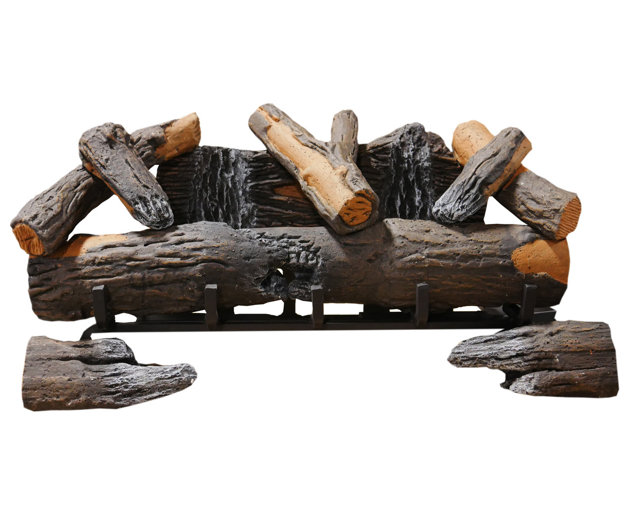 Procom Cedar Ridge Hearth Realistic Fireplace Ceramic Decorative