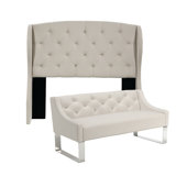 Sornson Upholstered Wingback Headboard by Darby Home Co