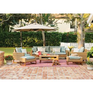 View Addison 8 Piece Sunbrella Sofa Seating Group with