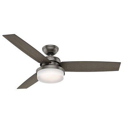 Hunter Fan 52 Sentinel 3 Blade Led Ceiling Fan With Remote