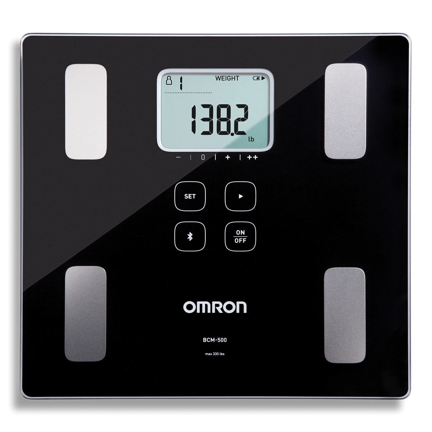 Difference Function Omron Digital Personal Weighing Bathroom LCD Glass Scales 