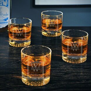 personalized bourbon glass set