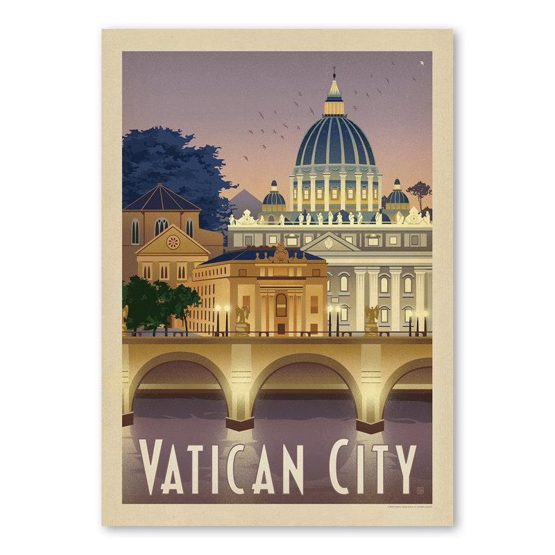 East Urban Home Vatican City Vintage Advertisement Wayfair