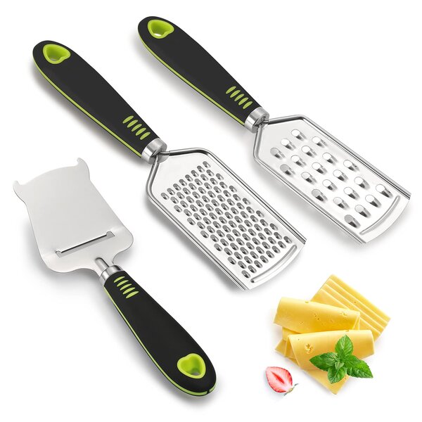 1Pc Plastic Stainless Steel Cheese Planer Hand Grater Mini Grater#