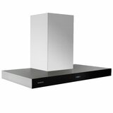 Mueller Austria Mueller Deluxe 36 In High Air Flow Wall Mount Oven Range Hood In Satin And Black Tempered Glass Led Touch Control Mu Orh The Home Depot Wall Mounted Exhaust Fan
