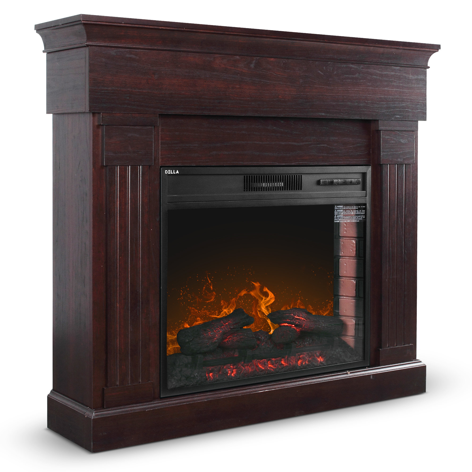 Winston Porter Brookwood Freestanding Electric Fireplace Wayfair