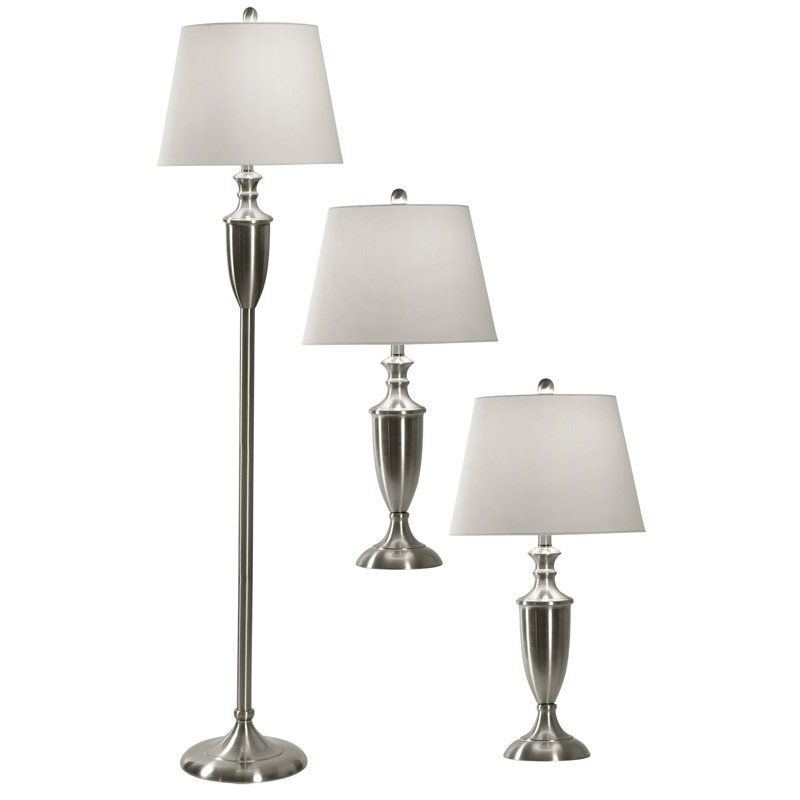 Fulkerson 3 Piece Table And Floor Lamp Set Reviews Joss Main