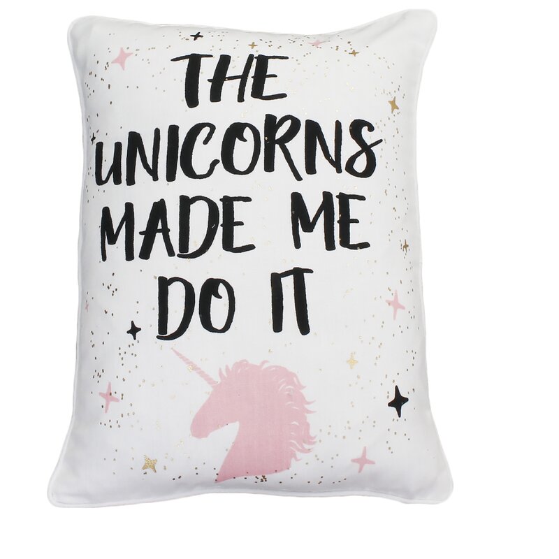 magical unicorn color me pillow
