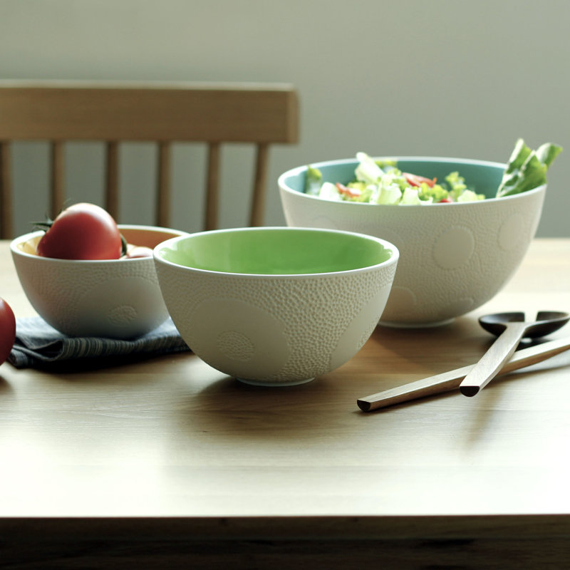 Maia Ming Designs 3 Piece Stoneware Nesting Bowl Set & Reviews | Wayfair Maia Ming Designs 3 Piece Stoneware Nesting Bowl Set & Reviews | Wayfair