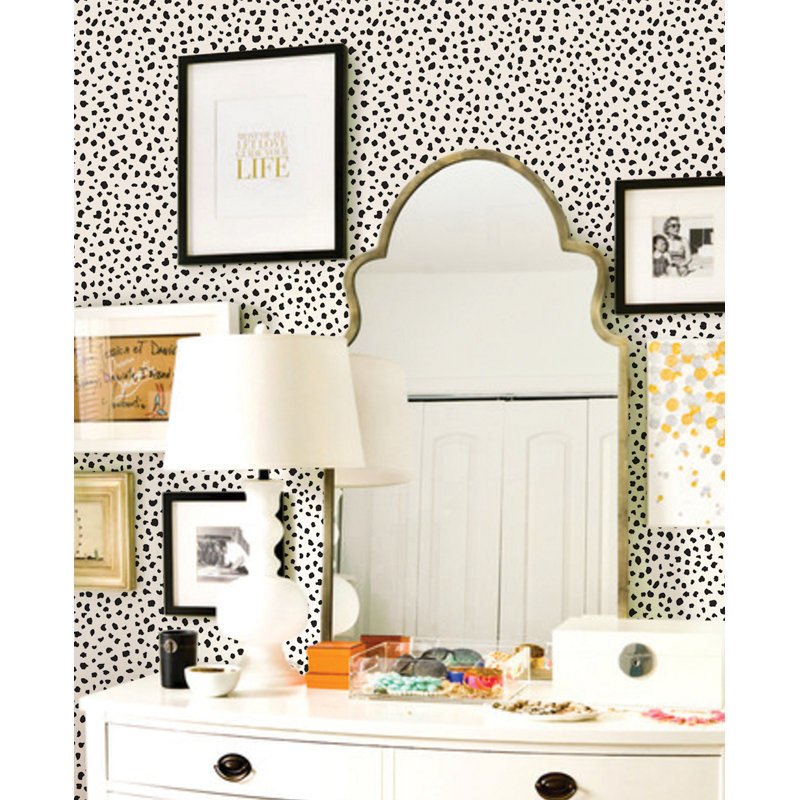 Wrought Studio Mckinnon Speckle Paintable Peel And Stick Wallpaper