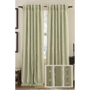 Edition Striped Semi-Sheer Rod Pocket Single Curtain Panel