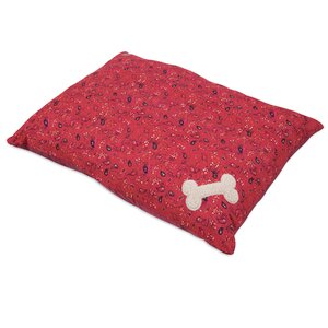 Bone Applique Dog Pillow