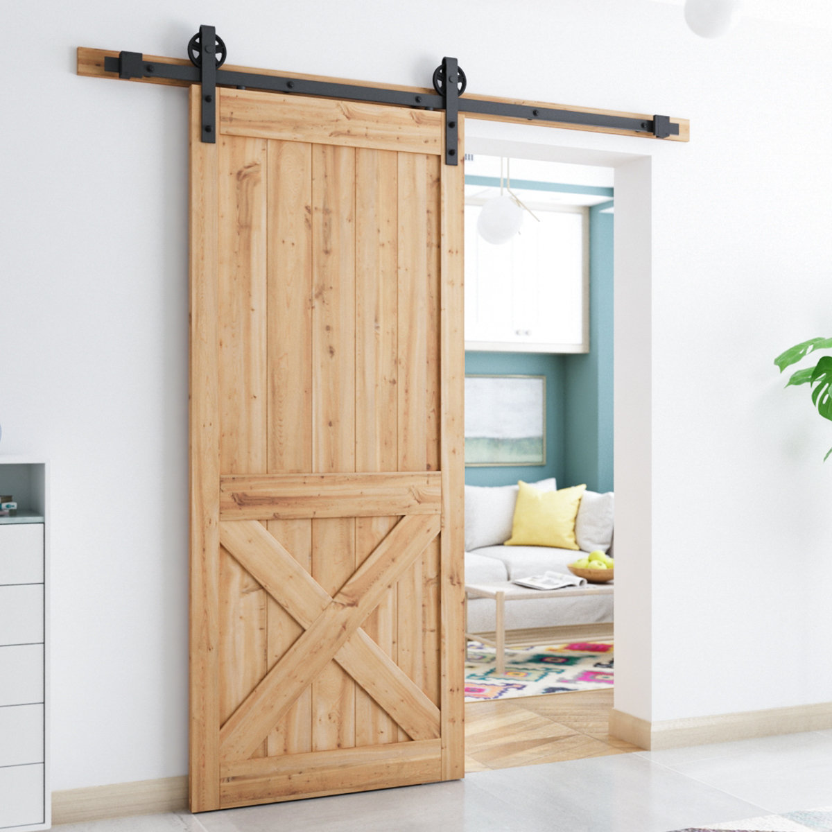 Smartstandard Heavy Duty Sliding Standard Single Barn Door