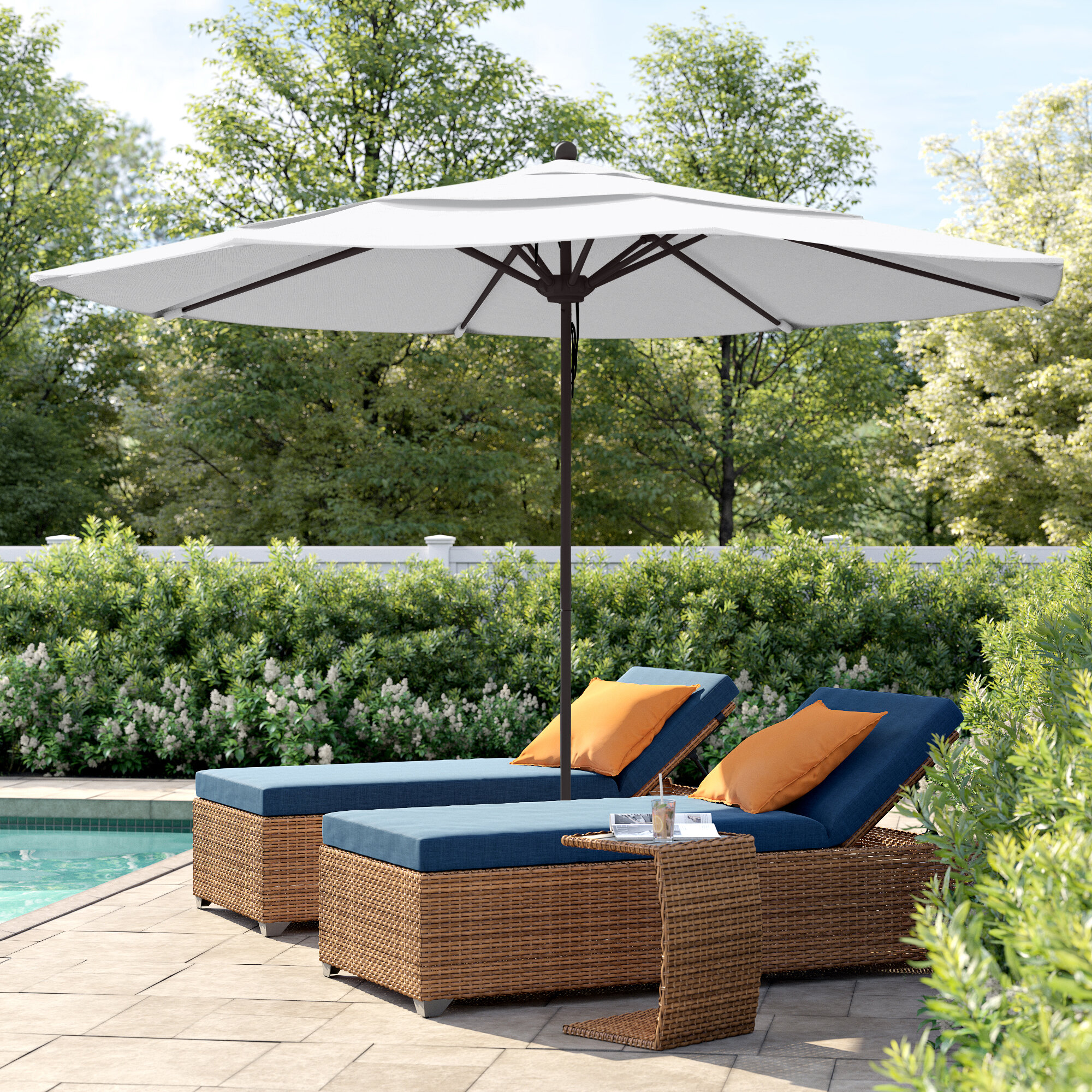 Sol 72 Outdoor Caravelle 11 Market Umbrella Reviews Wayfair