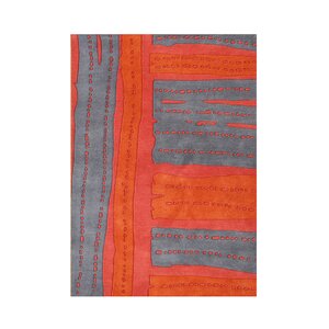 Rockaway Hand-Tufted Red/Gray Area Rug