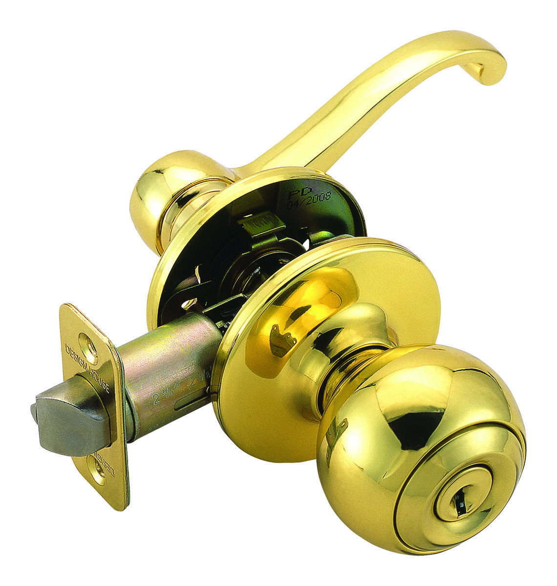 Design House Scroll 2 Way Latch 2 Piece Keyed Door Knob Set With