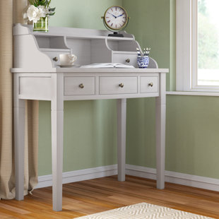 OlavoSecretary Desk with Hutch by Beachcrest Home