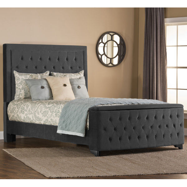 Alcott Hill Amoll King Sized Upholstered Storage Standard Bed Reviews Wayfair