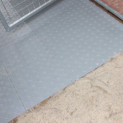Basic Yard Kennel Tile Flooring System K9 Kennel Size 05 H X 96 W
