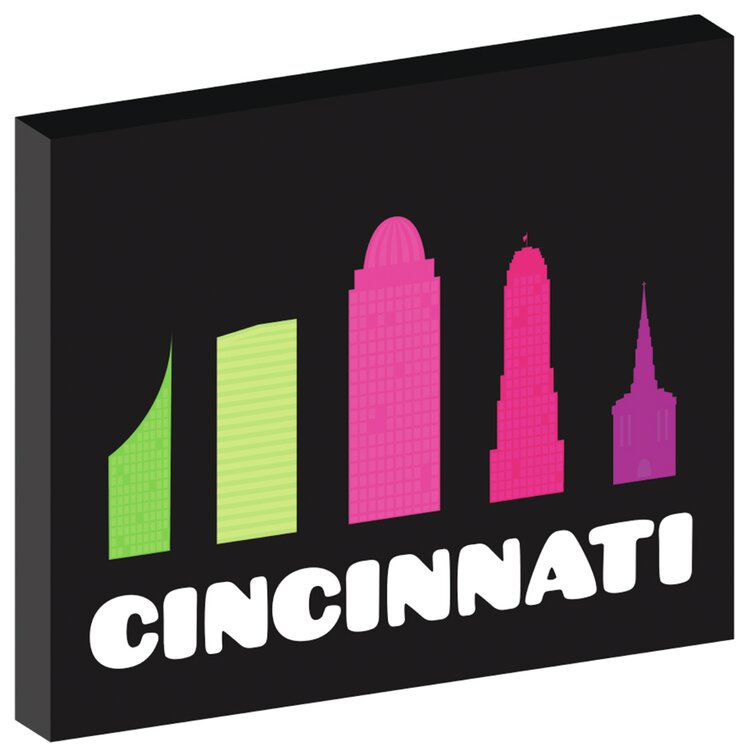 Cincinnati Cincinnati Wrapped Canvas Art Queen City Wall Art