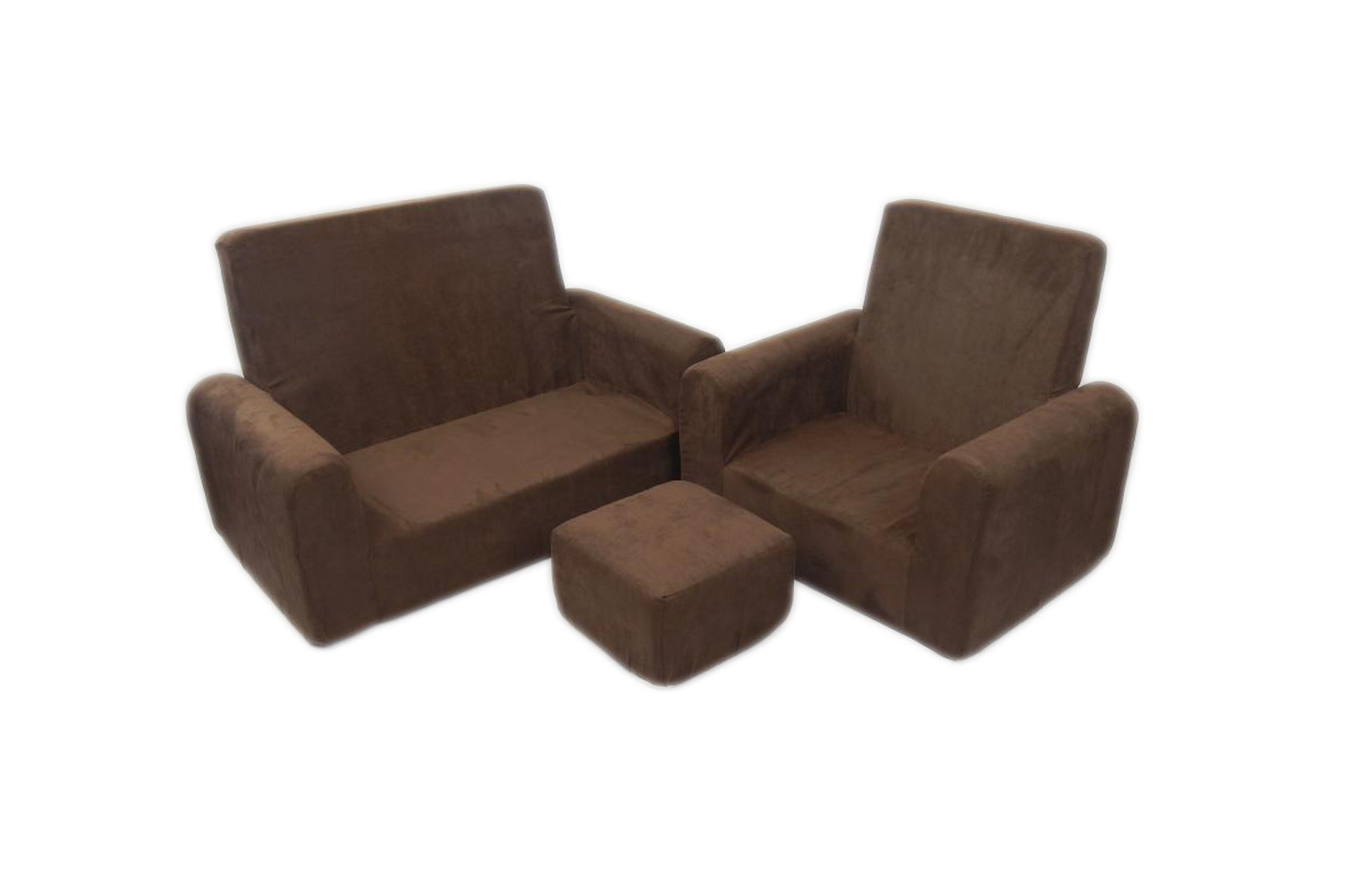 3 Piece Kids Chair And Ottoman Set