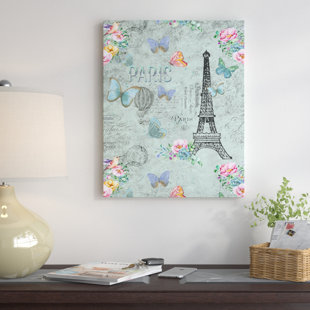 Vintage Shabby Chic Wall Decor Wayfair Vintage Shabby Paris Graphic Art Print On Canvas