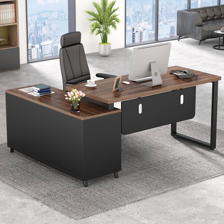 Latitude Run® Ella-Jae L-Shape Desk & Reviews | Wayfair