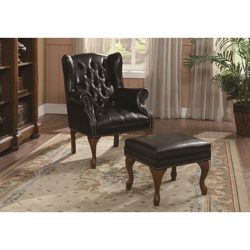 Modern Leather Chair And Ottoman Wayfair with Simple Decor