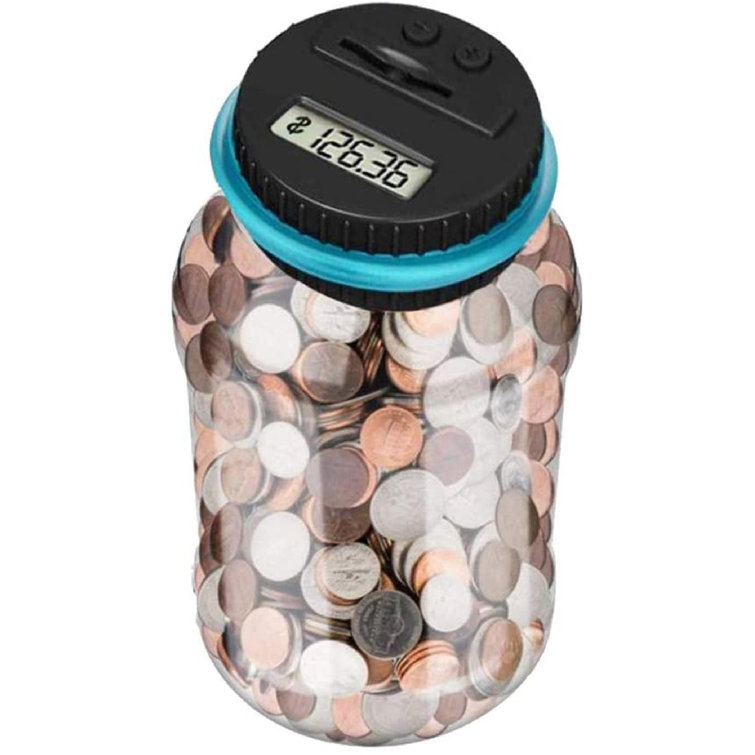 Large Capacity Piggy Bank For Kids LCD Display Digital Coin Counter Money Bank For All US Coins, Gift On Holidays, Coin Counting Money Pot,Birthday ...