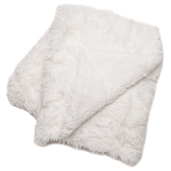 Dusty Rose Faux Fur Throws Wayfair