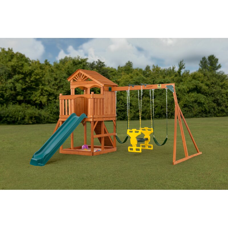 creative cedar designs timber valley wooden playset