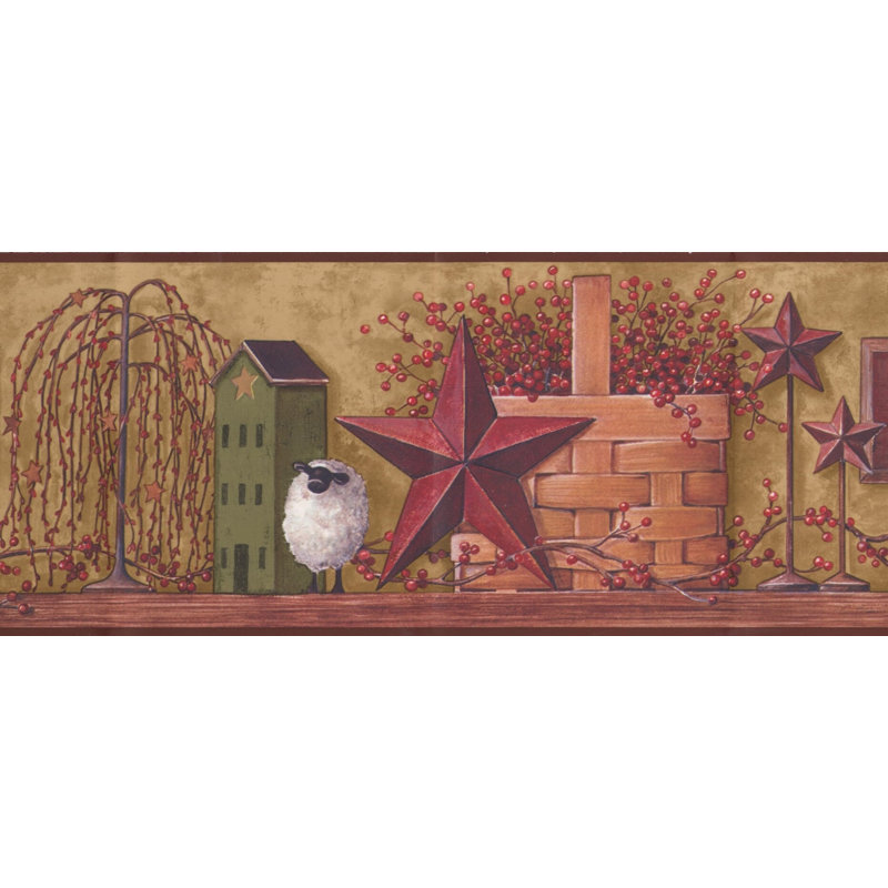 York Wallcoverings Faith Hope Love Garnet Star Currant In