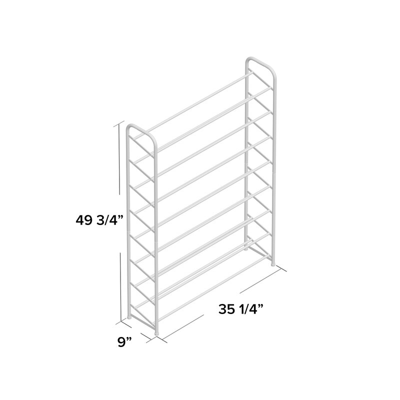 Rebrilliant 8 Tier 40 Pair Shoe Rack Reviews Wayfair