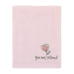 peach floral crib sheet