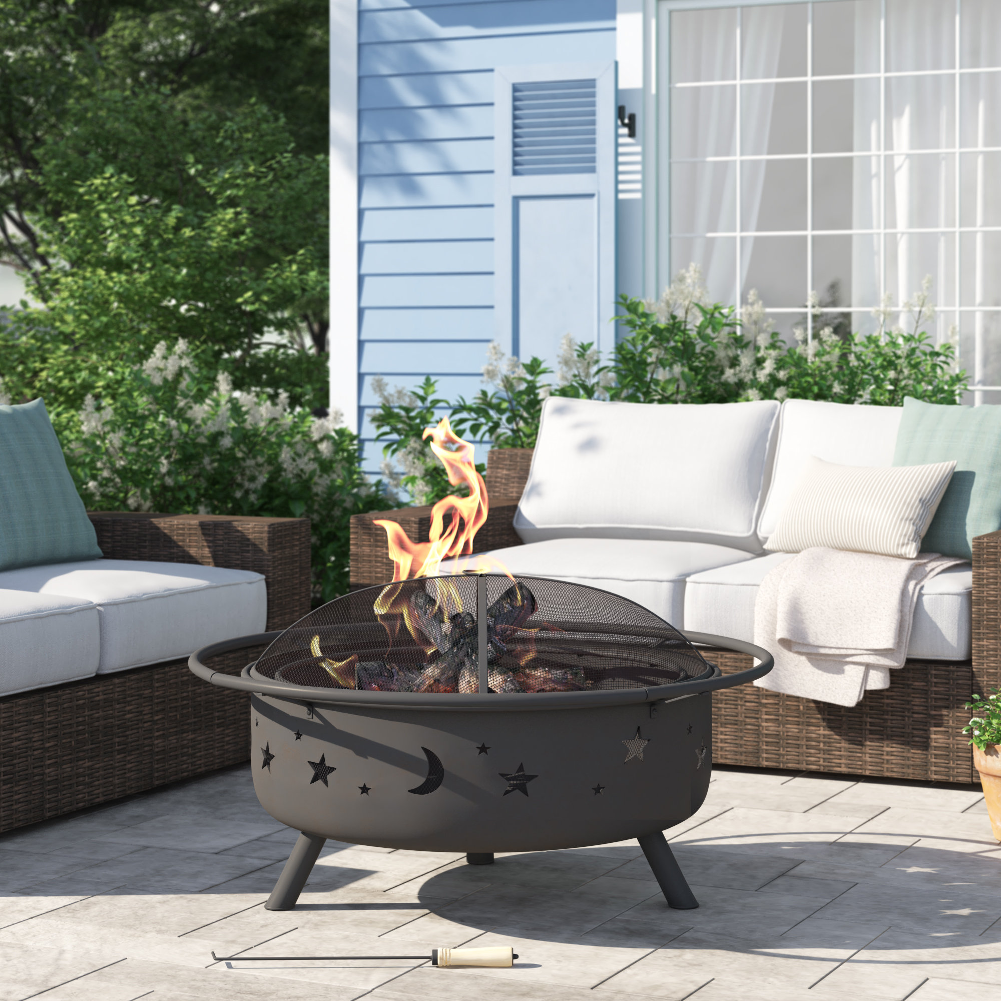 wayfair fire pit seating