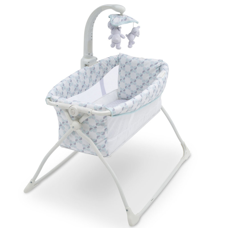 delta children deluxe newborn activity & rocking sleeper