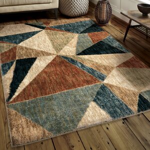 Denebola Blue/Brown/Beige Area Rug