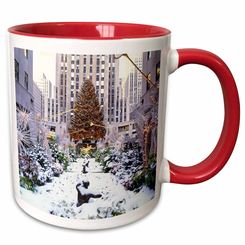 Symple Stuff Mcquaig Christmas Tree Rockefeller Center Manhattan New York Usa Coffee Mug Wayfair