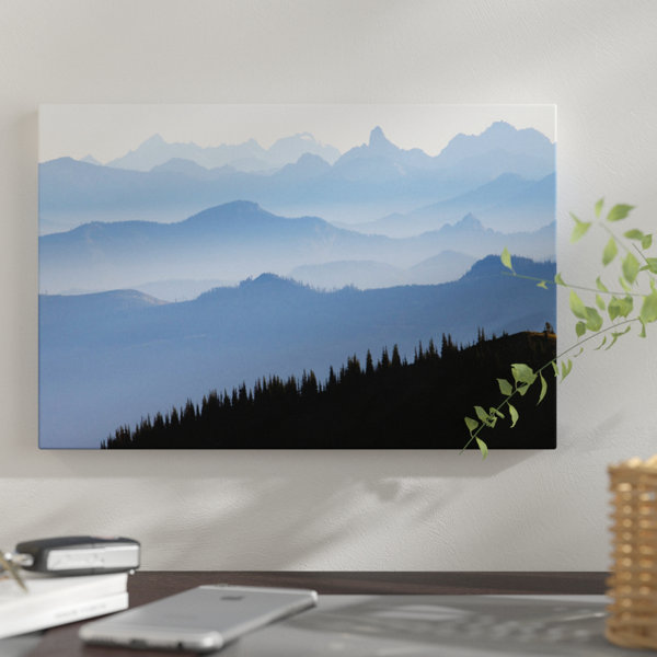 East Urban Home Foggy Mountain Landscape I Photographic Print On