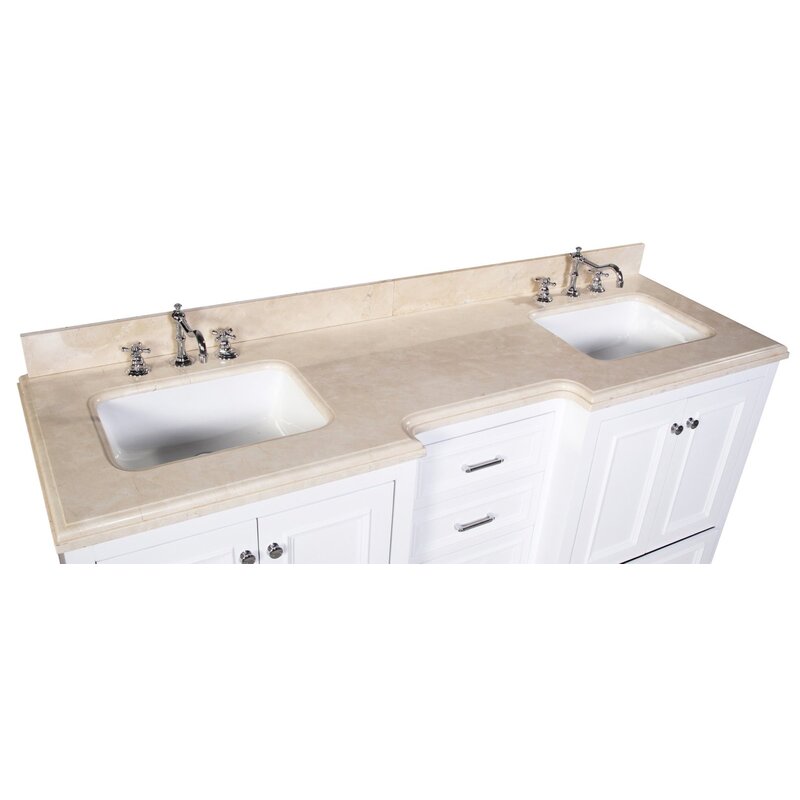 Kbc Nantucket 72 Double Bathroom Vanity Set Reviews Wayfair