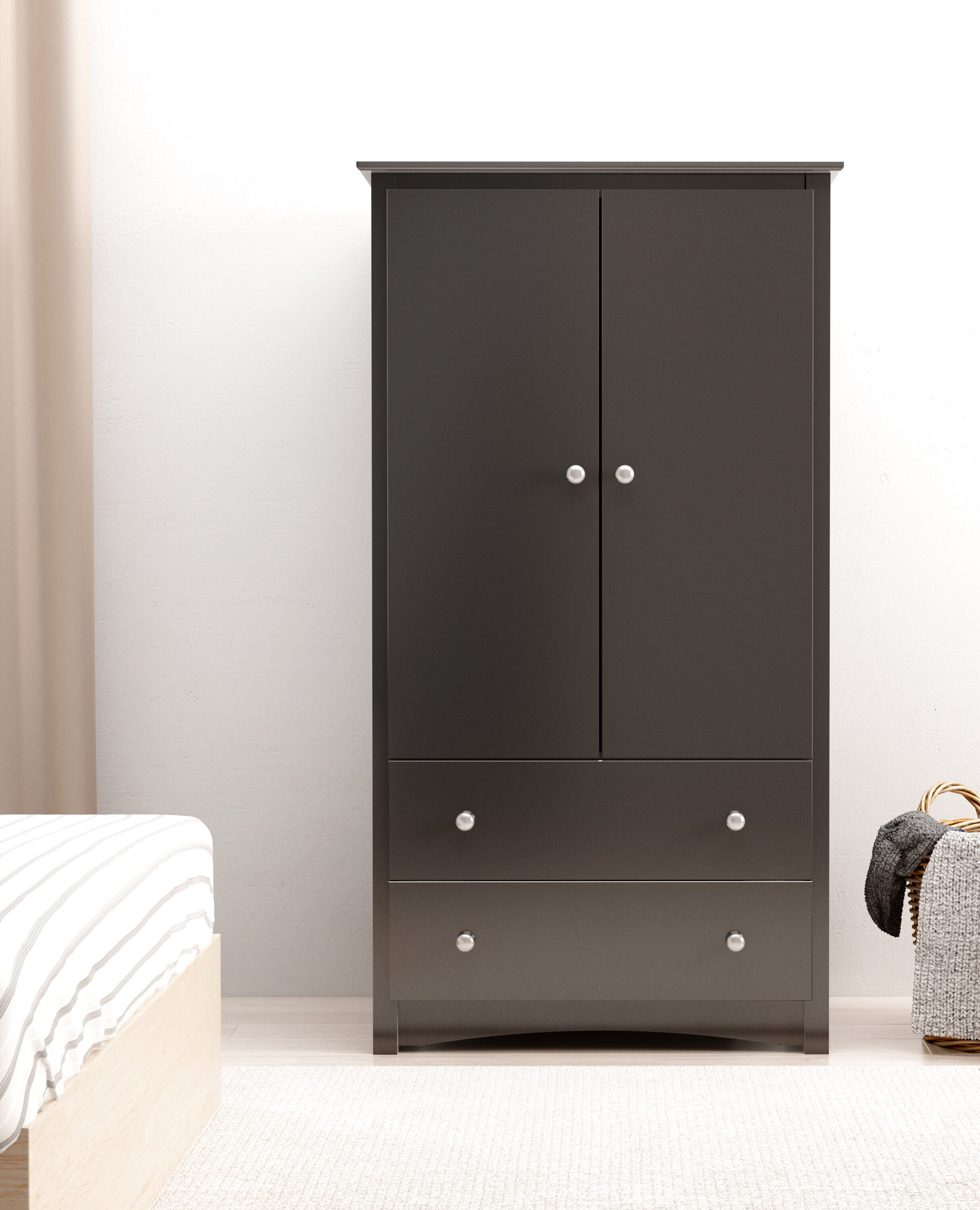 Black Armoires Wardrobes Free Shipping Over 35 Wayfair