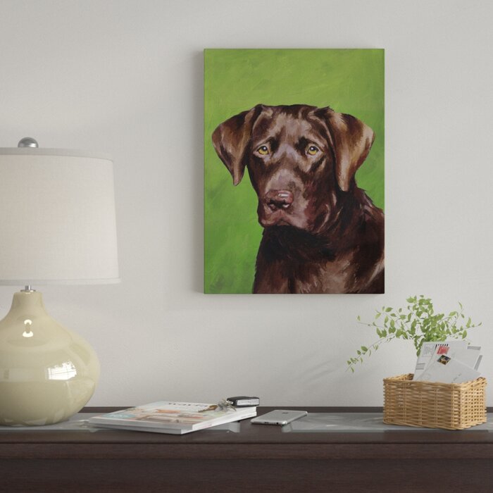 Winston Porter Dog Portrait Chocolate by Jill Sands - Print on Canvas ...