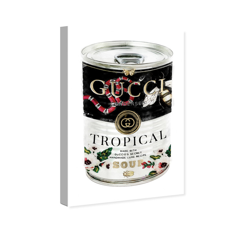 Oliver Gal Fashion And Glam Italian Luxe Soup Can By Oliver Gal Graphic Art Print On Canvas Reviews Wayfair