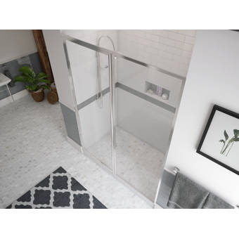 Coastal Industries Paragon Series 49 5 W X 70 31 H Sliding Framed Shower Door Wayfair