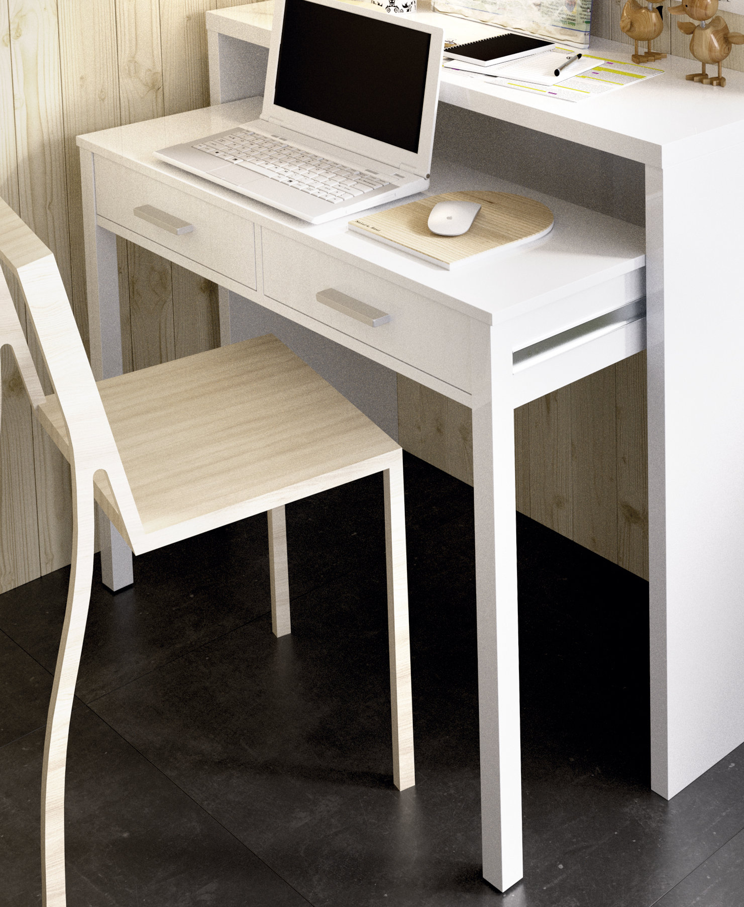 Latitude Run Calidia Extensible Consol Secretary Desk Reviews Wayfair Co Uk